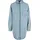 URBAN CLASSICS Oversized Langärmliges Kurzes Kleid Tinted Light Blue Washed XS
