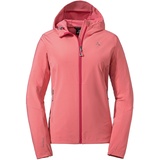 Schöffel Softshell Jacket Tonion Pink - Winddichte atmungsaktive Damen Softshelljacke, Größe 40 - Farbe Clasping Rose