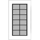 Issendorff Glas-Tastenfeld weiß m. 12 Tasten LCN - GT12W