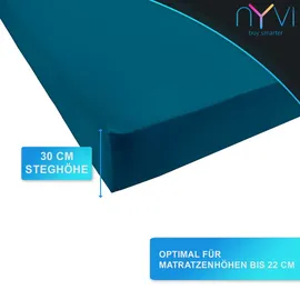 nyvi Spannbettlaken Mikrofaser 180 x 200 - 200 x 200 cm Rot