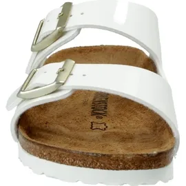 Birkenstock Arizona Birko-Flor Lack schmal patent white 40