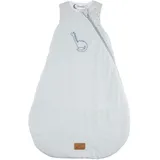 Sterntaler Schlafsack 80 cm Dino Rexi - Kinder und Baby Schlafsack aus gemustertem Polycotton mit feuchtigkeitsregulierendem Futter, wattiert, seitliche Kabelöffnung, TOG 1,5 - graublau