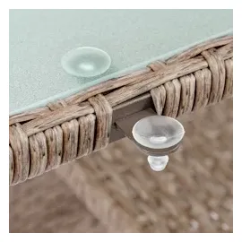 CASARIA Gartentisch 190 x 90 x 74 cm Beige