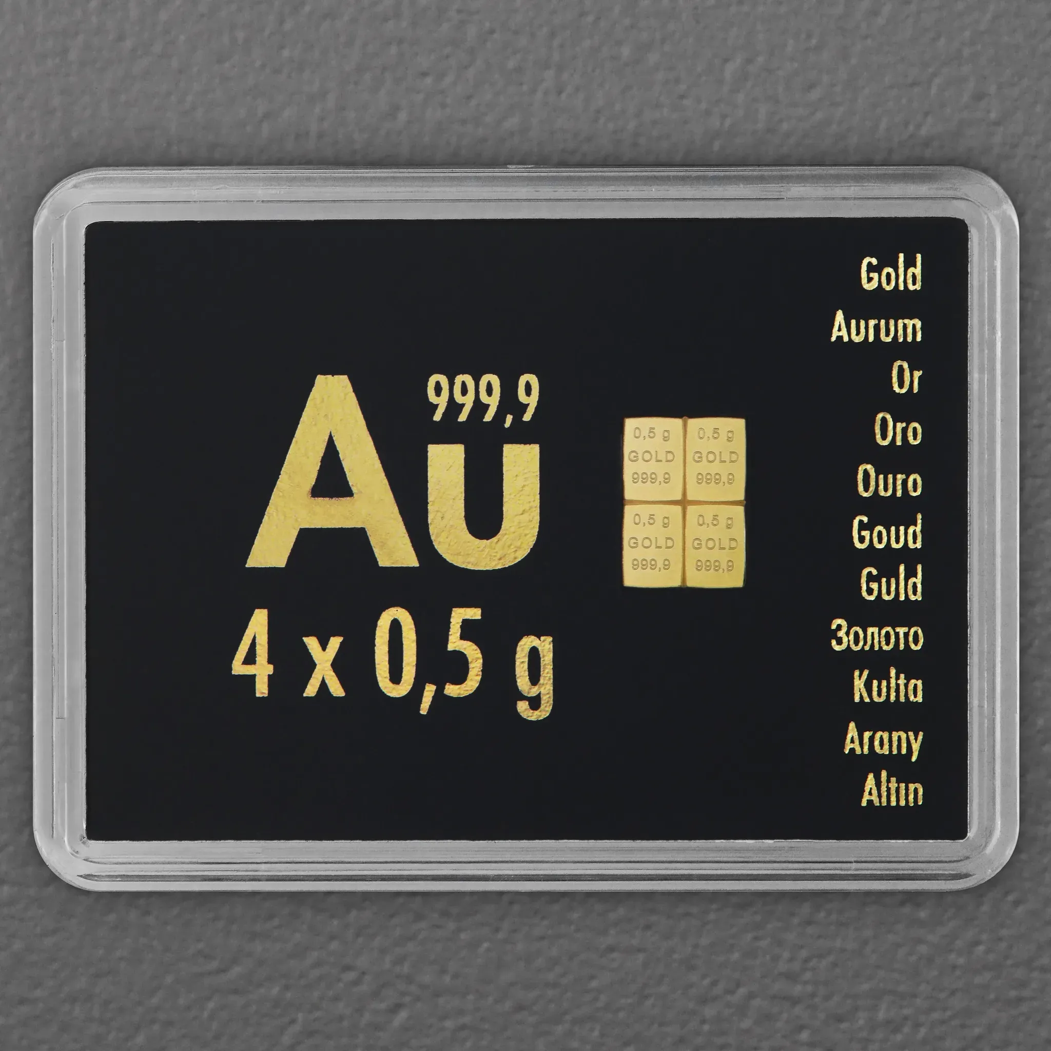 Goldtafel 4 x 0,5g 