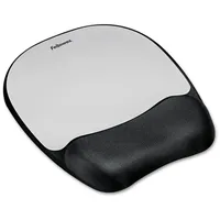 Fellowes Memory Foam Silberstreifen Handgelenkauflage mit Mauspad