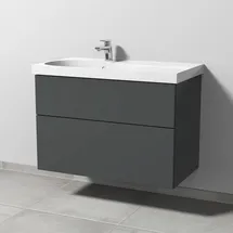 Sanipa Waschtischunterschrank 2 Auszüge 87,0 x 58,6 x 46,7 cm Anthrazit Matt