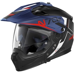 Nolan N70-2 X Bungee N-Com Helm, zwart-blauw, 2XS
