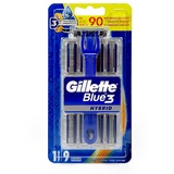 Gillette Blue 3 Hybrid Rasierer + 8 Ersatzklingen