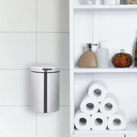 Relaxdays Kosmetikeimer 3 l Silber