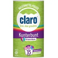Claro Waschmittel Kunterbunt Colorwaschmittel, Pulver, ökologisch, 1 kg, Waschladungen 35