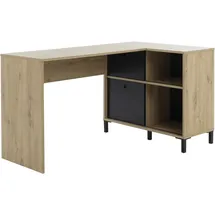 Gami Schreibtisch BOLT, Ein funktionaler Eckschreibtisch dank seines Stauraumteils beige
