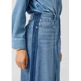 s.Oliver Midi-Jeansrock Ausgestellter Blau 38