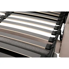 Home Affaire Schlafsofa »Roma Matratzenhöhe 14 cm« Dauerschlaffunktion, mit Unterfederung, Lattenrost, Matratze beige