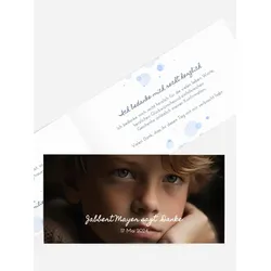 Dankeskarten Konfirmation selbst gestalten mit Spruch und Fotos im Onlinedesigner bei Meine-Kartenmanufaktur.de