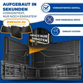 Kesser Polyrattan Bierzeltgarnitur 3-tlg. schwarz
