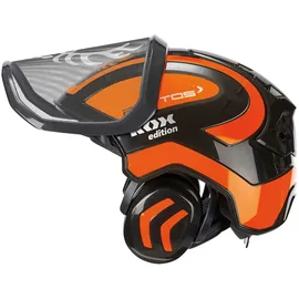 protos® Forsthelm / Schutzhelm Edition mit Gehörschutz und Visier Integral Forest Schwarz/neonorange Onesize