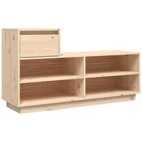 VidaXL Schuhregal 110x34x61 cm Massivholz Kiefer