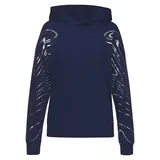 LASCANA Hoodie gemustert Blau/Silber XS (32/34)