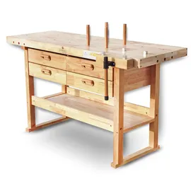 BAMATO Hobelbank WORK-1640 aus Massivholz