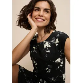 LAURA SCOTT Sommerkleid Minikleid Geblümt Marine/Schwarz 46