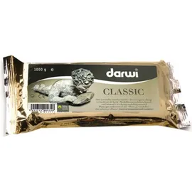 Darwi 1 kg Modelliermasse Knetmasse lufttrocknend weiß