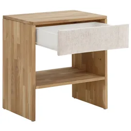 otto home Nachttisch OTTO HOME "Callum", beige (sabbia, natur, natur), B:60cm H:65,5cm T:42cm, Tische, Nachttisch, passend zur Boxspringbett-Serie Jelle