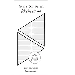 Miss Sophie 20 UV Gel Wraps Kunstnägel & Nageldesign   Transparent 