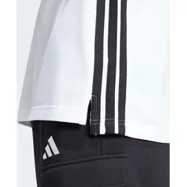 adidas Essentials 3-Streifen Piqué Kurzarm-poloshirt White / Black M