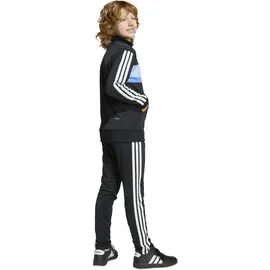adidas Tiberio 3 Stripes Trainingsanzug Black/Glow Blue/Blue Fusion/White 128
