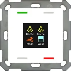 MDT technologies Taster Smart 55 4-fach Farbdisplay, rws/glä BE-TAS55T4.01