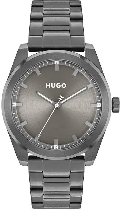 Hugo Herrenuhr #Bright 1530355 - anthrazit