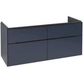 Villeroy & Boch Waschbeckenunterschrank Subway 3.0 4 Auszüge 127,2 x 57,9 x 47,8 cm Marine Blue/Volcano Black