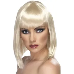 Glamouröse Party Perücke Blond - OS
