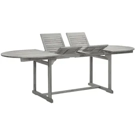 deluke Garten-Esstisch VEGO 160-240 x 100 x 75 cm Grau