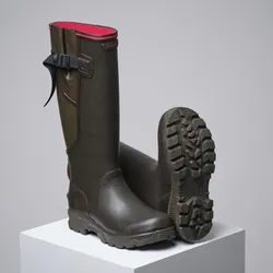 Gummistiefel 520 Damen strapazierfähig braun ebenholzbraun|ebenholzbraun|kirschrot 41