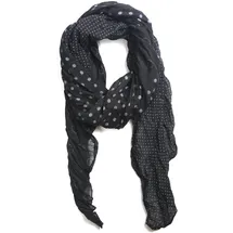COLLEZIONE ALESSANDRO Modeschal "Vera", Damen, schwarz, Baumwolle, COLLEZIONE ALESSANDRO, gepunktet, Basic, Modetücher, mit hübschen Pünktchen in verschiedenen Größen