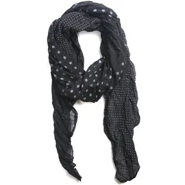 COLLEZIONE ALESSANDRO Modeschal "Vera", Damen, schwarz, Baumwolle, COLLEZIONE ALESSANDRO, gepunktet, Basic, Modetücher, mit hübschen Pünktchen in verschiedenen Größen