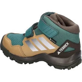 adidas Unisex Kinder Terrex Skychaser Mid Gore-Tex Hiking Kids Shoes, Preloved Teal/Matte Silver/Cardboard, 31 EU