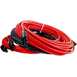 Solarkabel Verlängerungskabel 6mm2 mit Solarsteckern rot/schwarz 1 - 50m