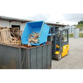 Bauer Südlohn Kippbehälter GU 300, lackiert, Lichtblau