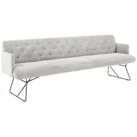 KAWOLA Esszimmerbank CHARME Cord hellgrau 186cm