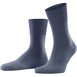 Falke Unisex Socken Run U SO Baumwolle einfarbig 1 Paar, Blau (Light Denim 6660), 44-45