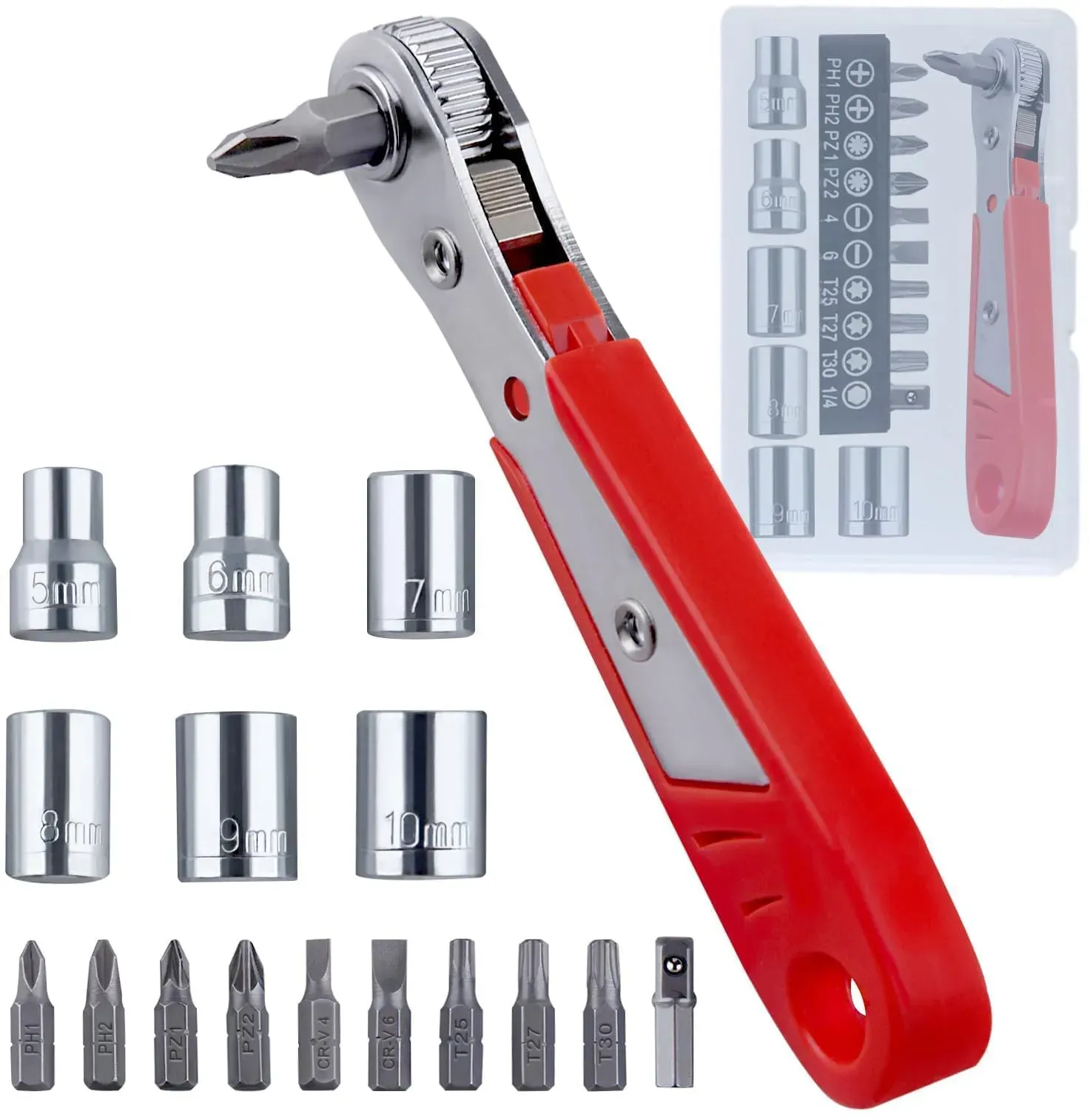 schraubendreher und ratschen-set