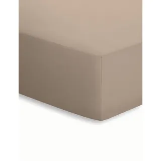 Mako-Jersey 140 x 200 - 160 x 200 cm taupe