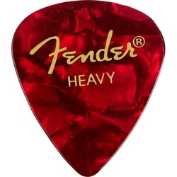 Fender Spielzeug-Musikinstrument, Picks 351 Red Moto Heavy – Plektren Set