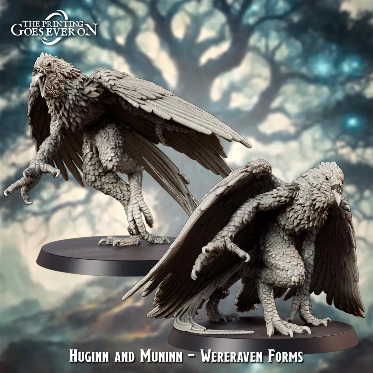 Huginn and Muninn - Wereraven Forms aus Asgard Amusement von The Printing Goes Ever On