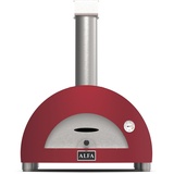 Alfa Forni Holzkohlegrills Marke Modernes Modell 1 Pizza Legna Antique Red