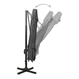 vidaXL Ampelschirm mit Lüftung 300 x 300 cm anthrazit