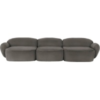 furninova 3,5-Sitzer Bubble, komfortabel durch Memoryschaum, im skandinavischen Design grau