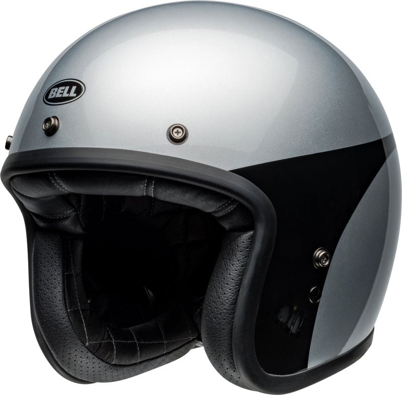 Bell Custom 500 Chassis, casque à réaction - Argent/Noir - XL